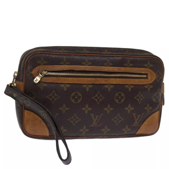LOUIS VUITTON Monogram Marly Dragonne GM Clutch Bag M51825 LV Auth th4884 - Picture 1 of 16